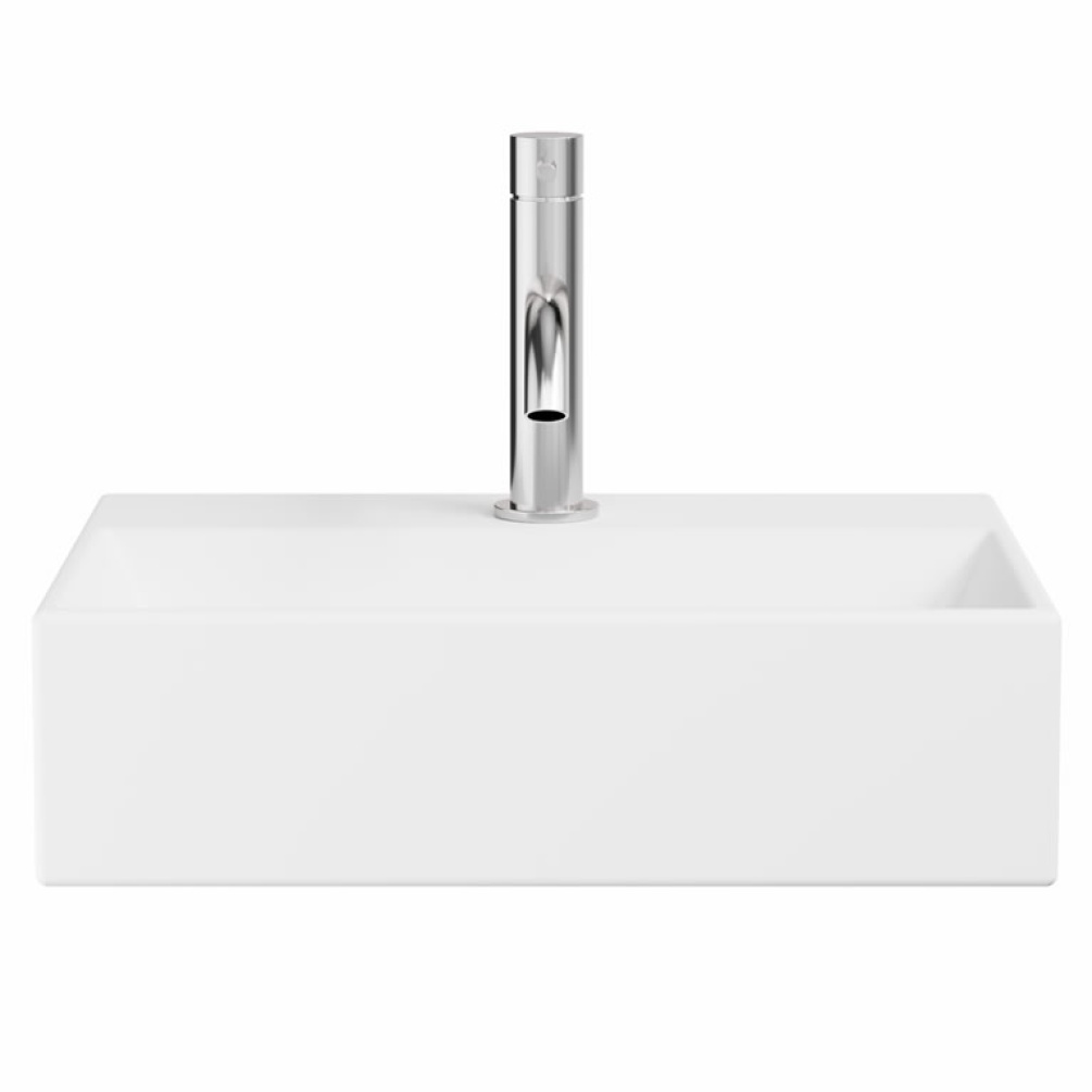 Cutout image of Crosswater Beck Matt White 400mm Cloakroom Basin